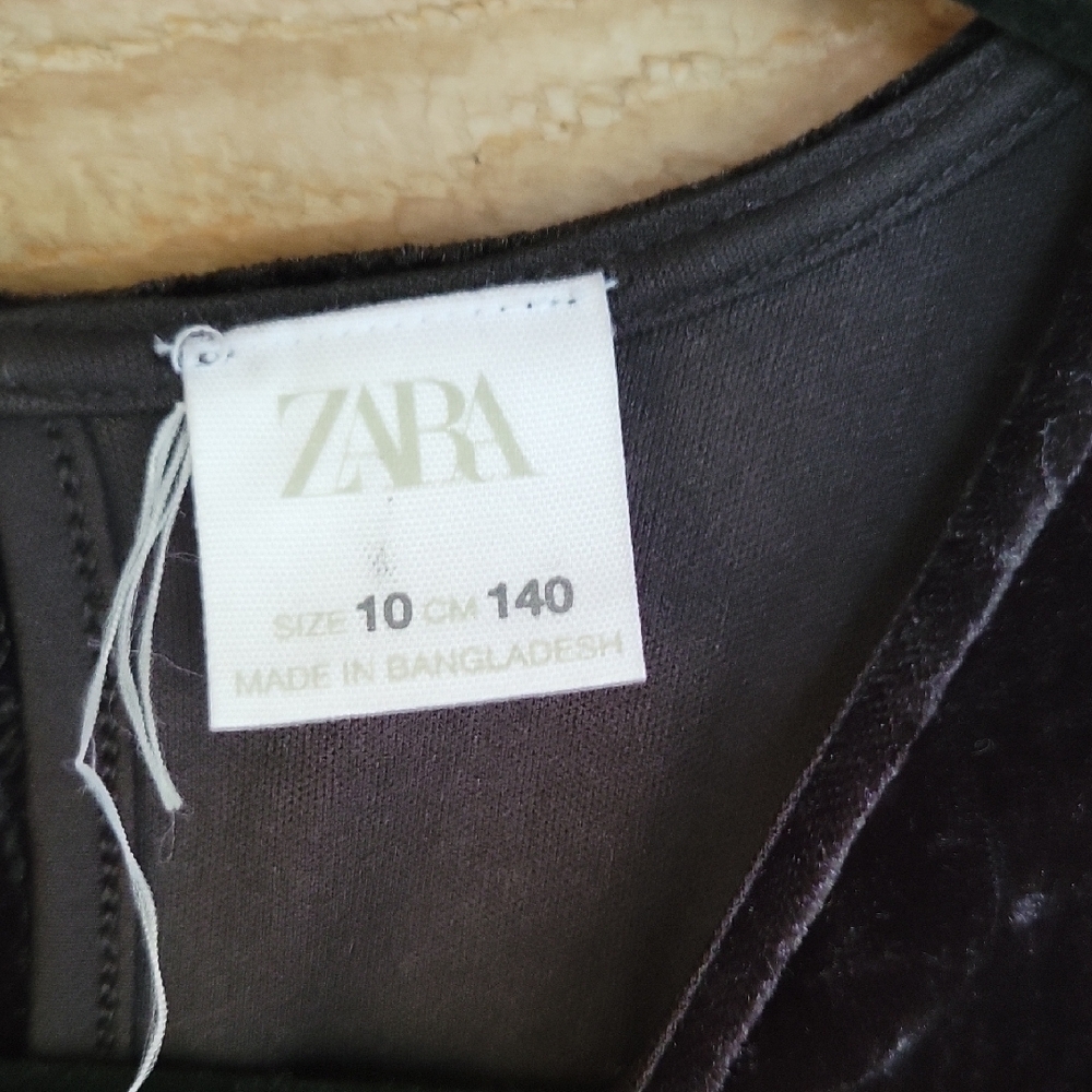 Zara Black Velvet Dress - Picture 2 of 5